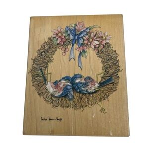 Stamps Happen, Inc. Siesta Rubber Stamp Wood Carolyn Shores Wright Made in USA